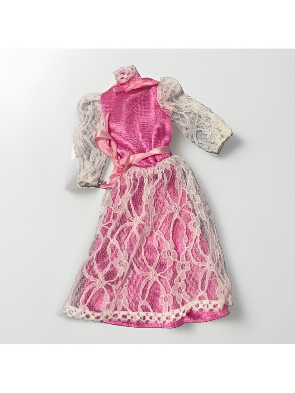 Vintage 1986 Barbie The Heart Family Mom Doll Pink Dress White Lace Mattel 80s